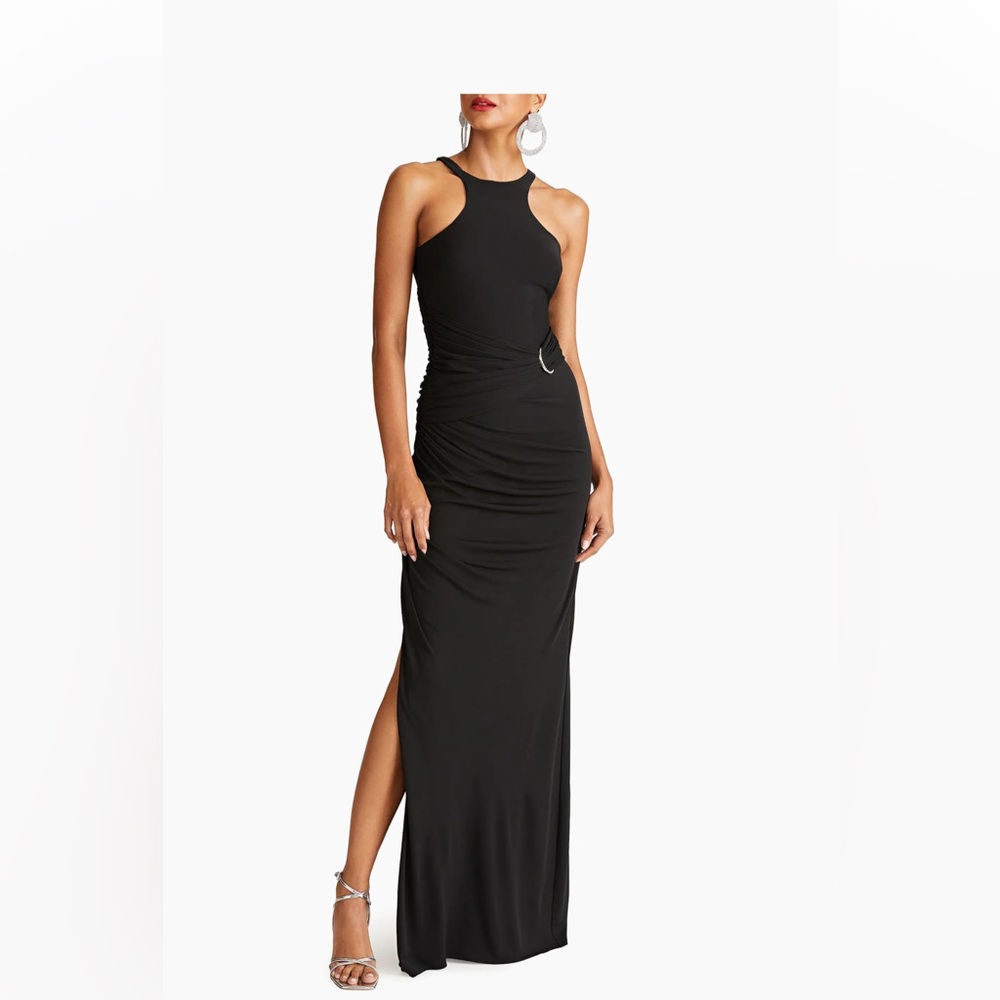 Halston Heritage Black Maxi Dress